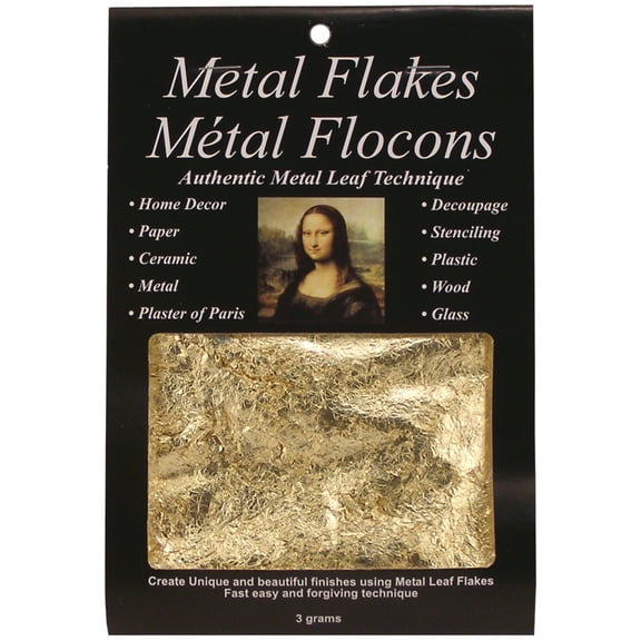 Mona Lisa Metal Leaf Flakes Gold Peggable