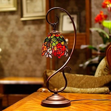 Bieye Tiffany Style Stained Glass Question Mark Table Lamp With 7 Bieye Tiffany Style Stained Glass Question Mark Table Lamp With 7 Inches Handmade Shade Red