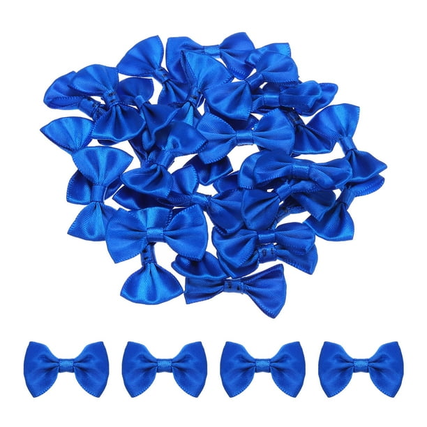 Uxcell 30pcs corbatas de moño azul marino 1.5"x1" mini moño para manualidades