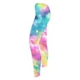 thumbnail image 4 of successthop Warm Leggings for Women Space Star Soft Pant Comfortable Shapewear Lightweight Winter Sleepwear Blue 2XL, 4 of 6