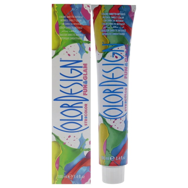 Fun and Glam Couleur de Cheveux Demi-Permanente - Turquoise des Caraïbes par ColorDesign pour Unisexe - 3.4 oz Couleur de Cheveux