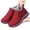 Red, variant on Women Winter Warm Snow Boots,Wide Toe Lightweight Furry Lining Thermal Winter Shoes,with Arch Support,Casual Outdoor Slip On Waterproof Hiking Short Boots