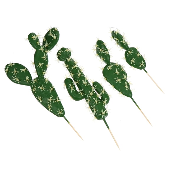 Masteelf 4pcs Artificial Simulation Cactus Home Decoration Realistic Fake Cactus Mixed Style