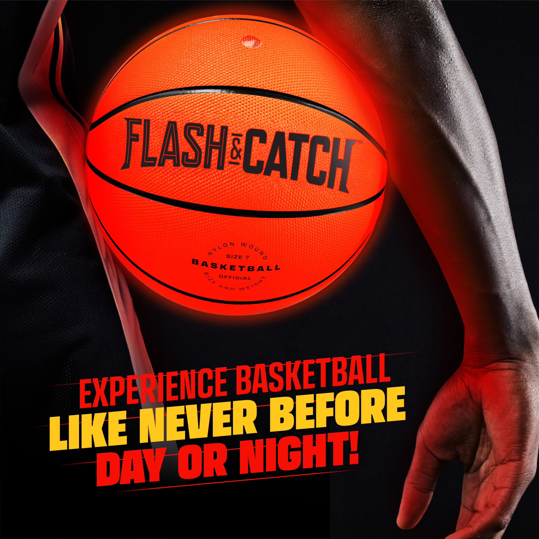 HERO SQUAD Light-Up Glow-in-the-Dark Basketball photo 7