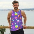 thumbnail image 6 of Gukieu Chemistry Tools Print Men's Quick Dry Fitness Vest, Round Neck Sleeveless Fitness Bodybuilding Top-4X-Large, 6 of 7