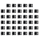 thumbnail image 1 of Tope de puerta Magnético sin perforaciones El gabinete atrapa herrajes delgados en forma de L Negro, 1 of 4