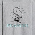 thumbnail image 3 of Peanuts - Charlie Snow  - Men's Long Sleeve T-Shirt, 3 of 6