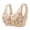 Beige, variant on Aofany Front Snap Bras for Older Women Front Closure Wireless Push Up Bras Full Coverage Wirefree Comfortable Everyday Sleep Bras, 36B/C-46B/C