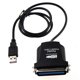 thumbnail image 1 of Cable de conversión de puerto paralelo USB para impresora de 36 pines macho, color negro., 1 of 5
