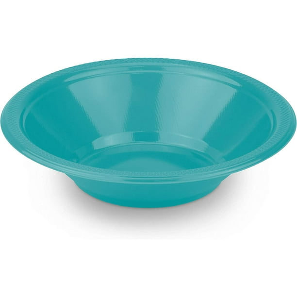 DecorRack 24 Small Plastic Bowls, 7 inch Disposable Party Bowls