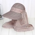 thumbnail image 2 of Sombrero de visera plegable para mujer, gorra de visera ancha enrollable, para playa y verano, 1 unidad, 2 of 4