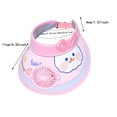 Guibest Children'S Hat Summer With Fan Sun Visor Hat Men'S And Women'S