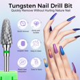 thumbnail image 2 of JKCCZLL Fantexy 3/32" Carbide Nail Drill Bit - Remove Acrylic Hard Gels Quickly and Safely,Professional Cone Tungsten Drill Bits Set Nail File Acrylic for Manicure,Pedicure,Cuticle Cleaner(Fine - F), 2 of 7