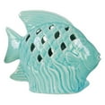 thumbnail image 2 of Urban Trends Collection: Ceramic Fish Figurine, Gloss Finish, Blue, 2 of 2