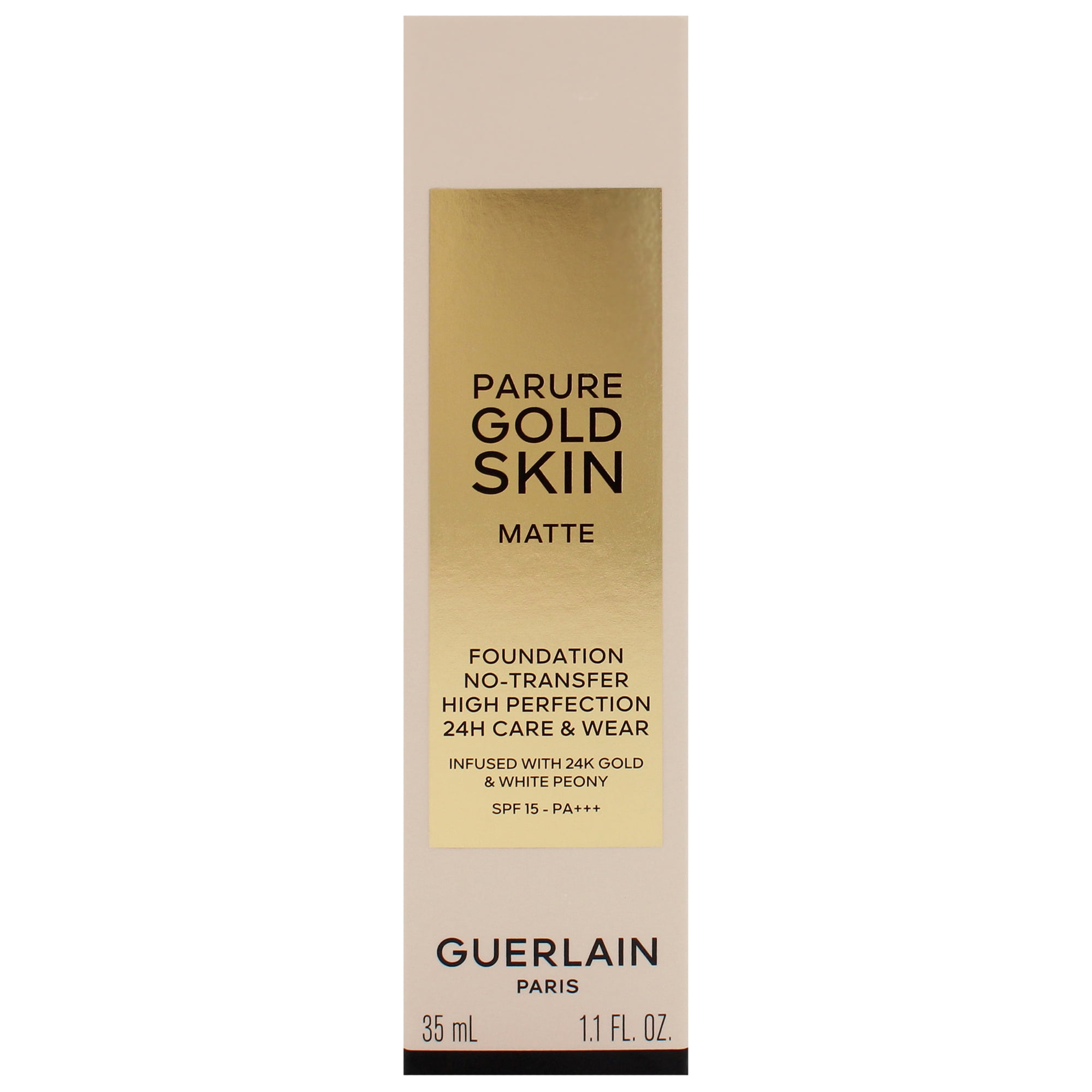 Guerlain Parure Gold Skin Matte 24H Wear No-Transfer Foundation SPF 15 - 4N Neutral , 1.1 oz Foundation