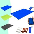 thumbnail image 1 of Fiudx Esterilla de Camping Multifuncional, Toldo Impermeable y Manta Impermeable, Refugio Ligero para Exteriores, Fácil de Limpiar, Ideal para Picnics En La Playa y Senderismo, Tamaño Portátil de 120, 1 of 7