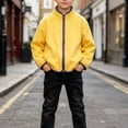 thumbnail image 2 of Boys' Long Sleeve Sherpa Fleece Full Zip Jacket Kids Stand Collar Winter Warm Outerwear for Toddler Boys Windproof Sweatshirt, 2 of 8