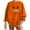 Orange, variant on WXLWZYWL Trendy Sweatshirts For Women 2023 Womens Christmas Round-Neck Print Long Sleeve Tops Printed Regular Blouse
