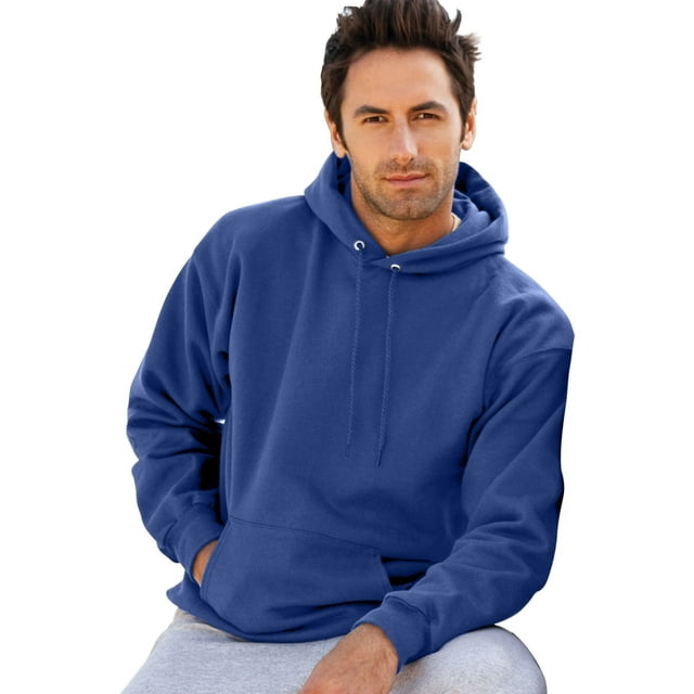 Hanes Chandail à Capuchon en Molleton pour Adulte en Coton Ultime, S, Bleu Royal Foncé