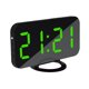thumbnail image 3 of Reloj Despertador con Carga USB para Teléfonos Inteligentes Tabletas Pantalla LED de Respaldo de Batería Opciones de Atenuación Verde Soledad LED Despertador digital, 3 of 10