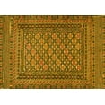thumbnail image 1 of Ahgly Company Machine Washable Indoor Rectangle Southwestern Yellow Country Area Rugs, 8' x 10', 1 of 4
