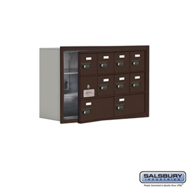 SalsburyIndustries 19138-10ZRC Cell Phone Storage Locker With Front Access Panel - 3 Door High Unit, Bronze