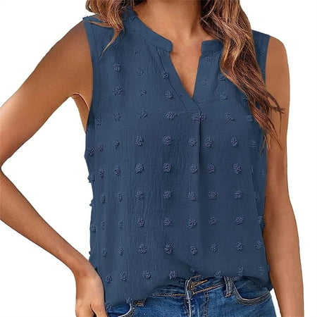 JAWAFANGE Womens Plus Size T Shirts Personalized Shirts Womens Tops Summer Tank Top for Women Sleeveless Shirts 2024 Spring Corset V Neck Dressy Casual Tshirts Ladies Clothes Sale Clearance