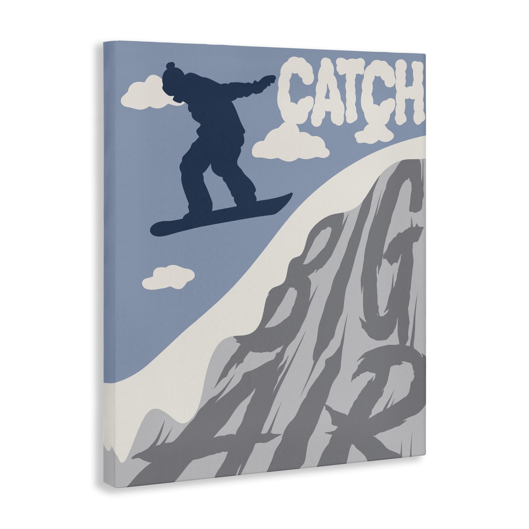 Catch Big Air Snowboard Canvas Wall Art, design by Marcus Prime