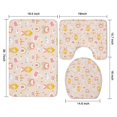 thumbnail image 3 of Cute Princess Castle Pattern Bathroom Rugs Sets 3 Piece,Toilet Cover Set,Absorbent Non Slip Bathroom Mats Sets with U-Shaped Contour Rug Toilet Rug Set, 3 of 5