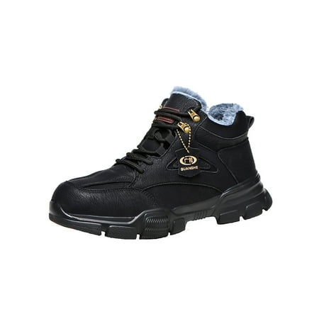 

Woobling Unisex Safety Boot Steel Toe Work Shoes High Top Booties Outdoor Protection Shoe Wear Resistant Lace Up Puncture-proof High Top Black 5