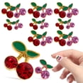 thumbnail image 3 of GOOHOCHY 32pcs Cherry Nail Art Charms Women Diy Manicura Decoración de cerezas Arte de uñas adornos, 3 of 8