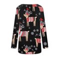 thumbnail image 5 of Aoochasliy Pullover for Women Clothes Christmas Women Sweatshirts Casual Round Neck Loose Blouses Printing Shirts, 5 of 5