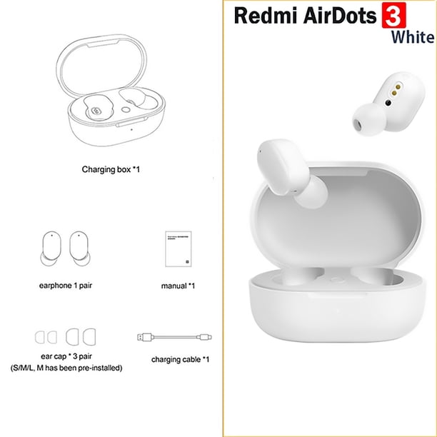 Redmi AirDots 3 auriculares Bluetooth inalámbricos verdaderos AptX graves estéreo adaptables con micrófono auriculares manos libres