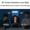 thumbnail image 2 of 3pcs Full Cover Privacy Screen Protectors For IPhone 14 13 12 11 Pro Xs Max Privacy Film Protective Glass For IPhone XR X 6 7 8 Plus, 2 of 4