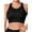 Black, variant on Women Racerback Sports Bra Full Support Padded Workout Bra for Large Bust Comfortable High Impact Yoga Gym Bra