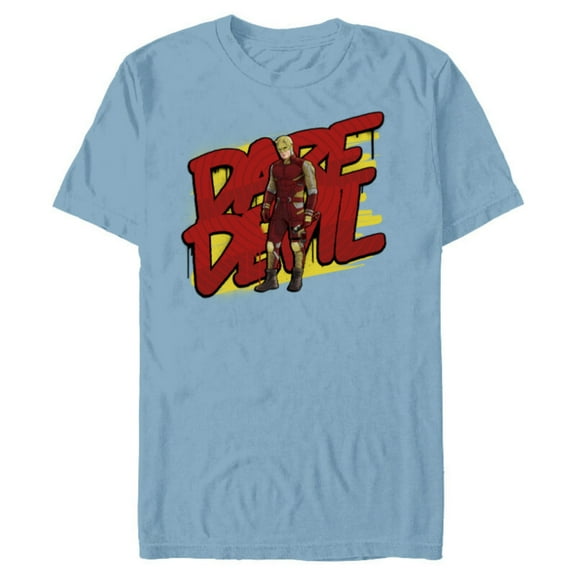 Marvel Daredevil Yellow and Red Suit She-Hulk Disney  - Short Sleeve Blended T-Shirt for Adults - Customized-Ocean Blue