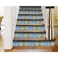 thumbnail image 2 of HomeRoots 400267 6 x 6 in. Madison Vintage Mosaic Blue Peel & Stick Tiles, 2 of 9