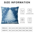 thumbnail image 5 of BCIIG Let it Snow Winter Pillow Covers  Blue Christmas Throw Pillows Cases Snow Flakes Pillow Covers White Xmas Tree Pillowcases Art Home Decor for Indoors Bed 24x24in, 5 of 5