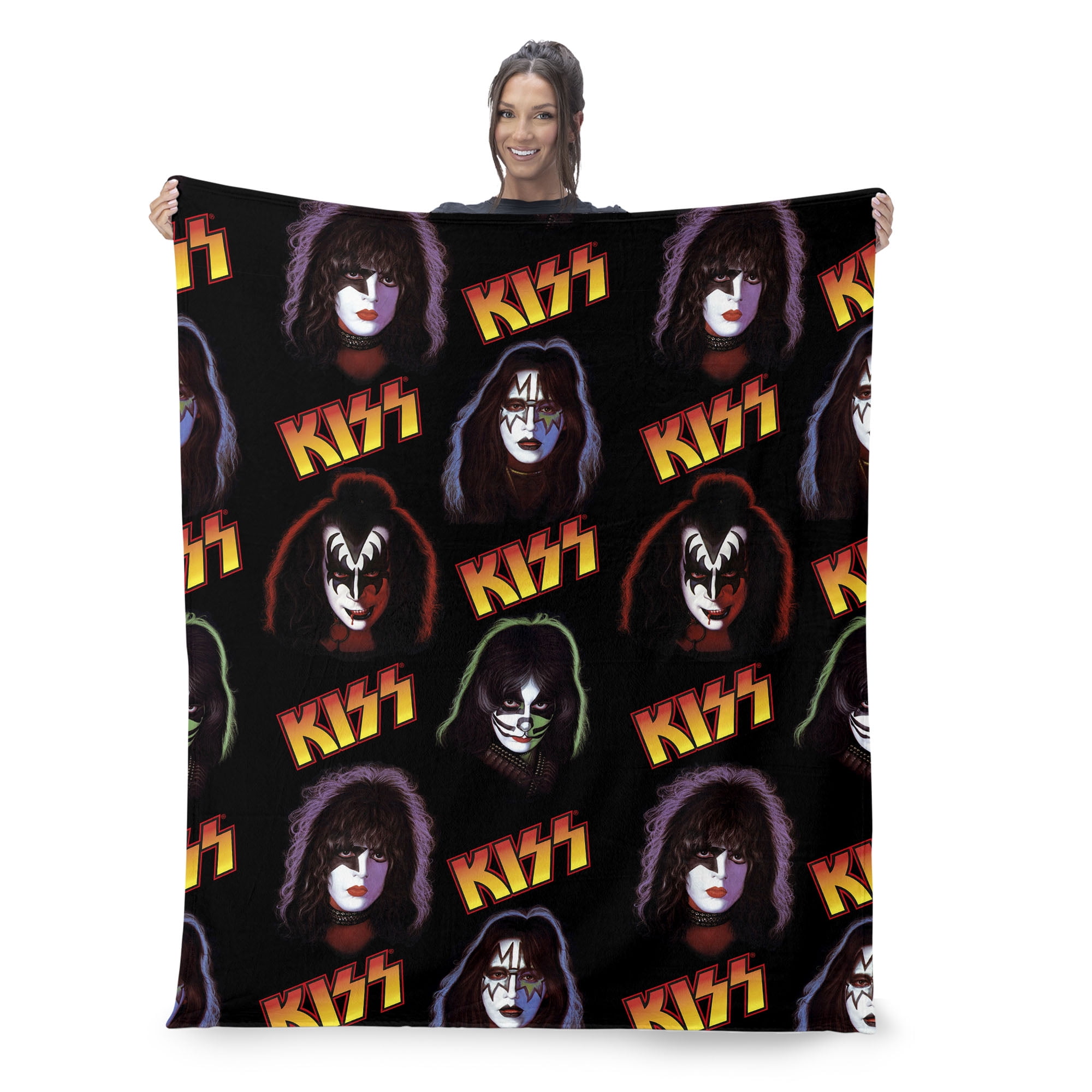 KISS Portraits Silk Touch Throw Blanket 50 x 70 inches