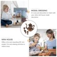 thumbnail image 2 of IDEANATEGRATE 2Pcs Mini Tea Pots Simulated Miniatures Set Metal Material Dollhouse Sculptures Decor, 2 of 4