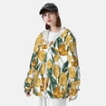 thumbnail image 5 of Kdxio Yellow Tulips Print Women Men Sun Protection UPF 50+ Jackets Zip Up Long Sleeve Hoodie Hiking Lightweight with Pockets, 5 of 8