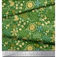 thumbnail image 3 of Soimoi Viscose Chiffon Fabric Heart & Floral Artistic Printed Craft Fabric by The Yard 42 Inch Wide, 3 of 3