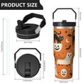 thumbnail image 5 of 1pc Cute Black Cats 30oz Tumbler with Straw & Handle - Insulated Stainless Steel Cup | Holiday Gift for Man Women (Christmas, Valentine's, Birthday), 5 of 7