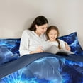 thumbnail image 5 of Feelyou Magical Eagle Child Queen Comforter Set, Nature Storm Lightning Bedding Sets, 3D Wildlife Animal Reversible Bedding Comforter Set, Ultra Soft Home Decor, 3-Piece, 5 of 8