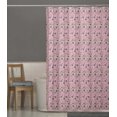 thumbnail image 2 of S4Sassy Pink Cabbage Leaves Waterproof Bathroom Shower Curtain With Roller Rings Hook-60 x 84 Inch, 2 of 6
