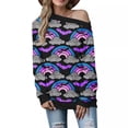 thumbnail image 2 of Blusa de manga larga con estampado de Halloween a la moda para mujer, suéter informal, Tops, sudaderas Fridja  fjkfkj6994, 2 of 5