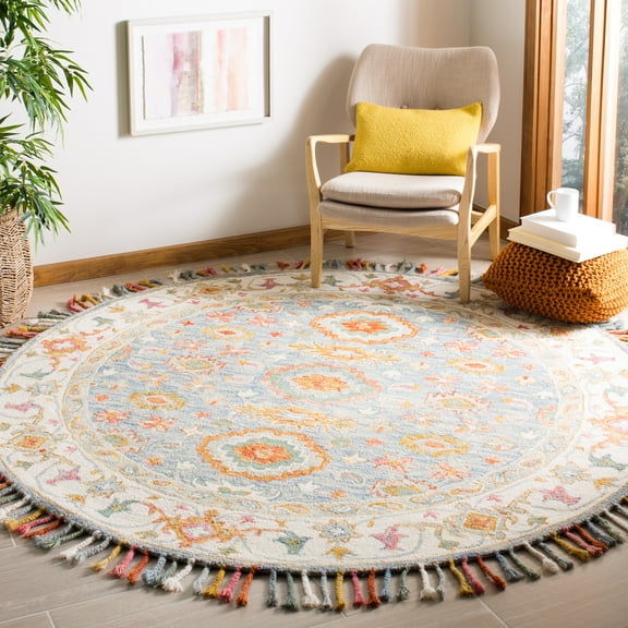 SAFAVIEH Aspen APN117M Handmade Blue / Ivory Rug