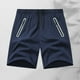 thumbnail image 1 of pstuiky Abreviatura para hombres, Pantalones cortos casuales y modernos de verano para hombre con cintura elástica y cordón de color sólido Pantalones cortos de golf, 1 of 8