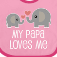 thumbnail image 4 of Inktastic My Papa Grandpa Loves Me Boys or Girls Baby Bib, 4 of 4