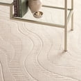 thumbnail image 4 of TOWN & COUNTRY EVERYDAY Lane Painterly Wave Soft Felt Everwash®, Machine Washable Area Rug with Non-Slip Backing, Modern Rug, Taupe, 1'7"x7'2", 4 of 10